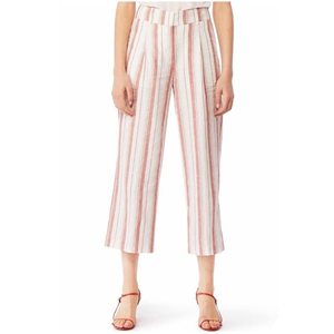 NWT HABITUAL Women’s‎ white Red Striped Wide Leg Cropped Pants